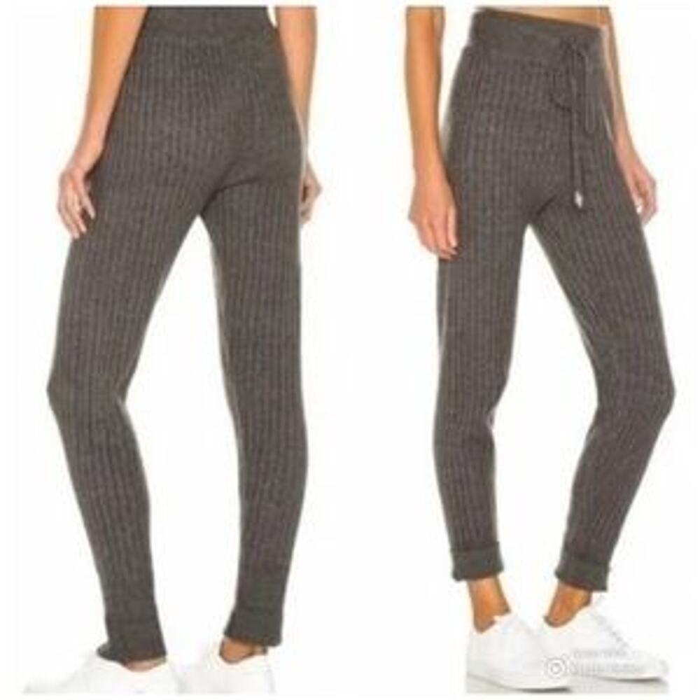 FREE PEOPLE INTIMATELY Grey Ribbed Jogger Pants Size Small casual comfort